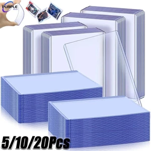 5 / 10 / 20 Chiếc Máy Xúc Bảo Vệ Trong Suốt Thẻ Giao Dịch Topload Giá Đỡ Thẻ Nhựa Cứng Tay Cầm Cho Thẻ Bóng Chày