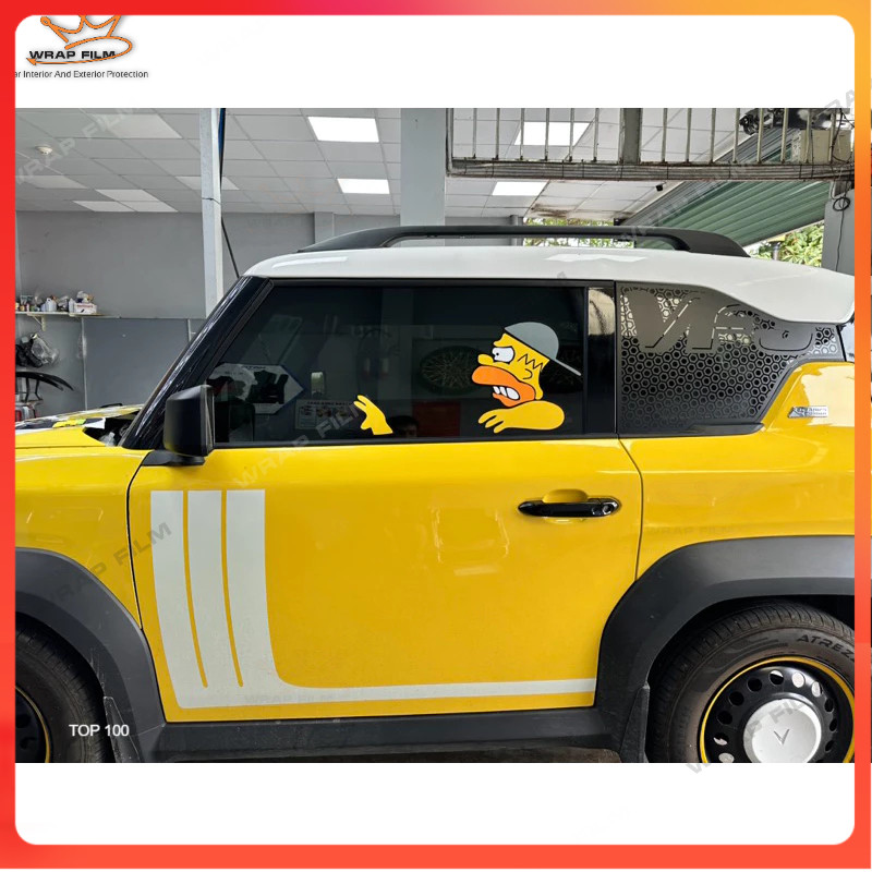 Tem dán kính xe hình Simpson lái xe vui nhộn | Shopee Việt Nam