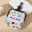 Ví đựng tiền xu SNUGHOUSE, Ví Mini chống nước, Túi lưu trữ dây kéo đa chức năng in hình Tiger Leopard