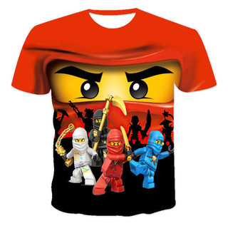 ROBLOX Áo thun mùa hè hai chiều Trò chơi In kỹ thuật số Cổ tròn thoáng khí Áo thể thao 3D tay ngắn