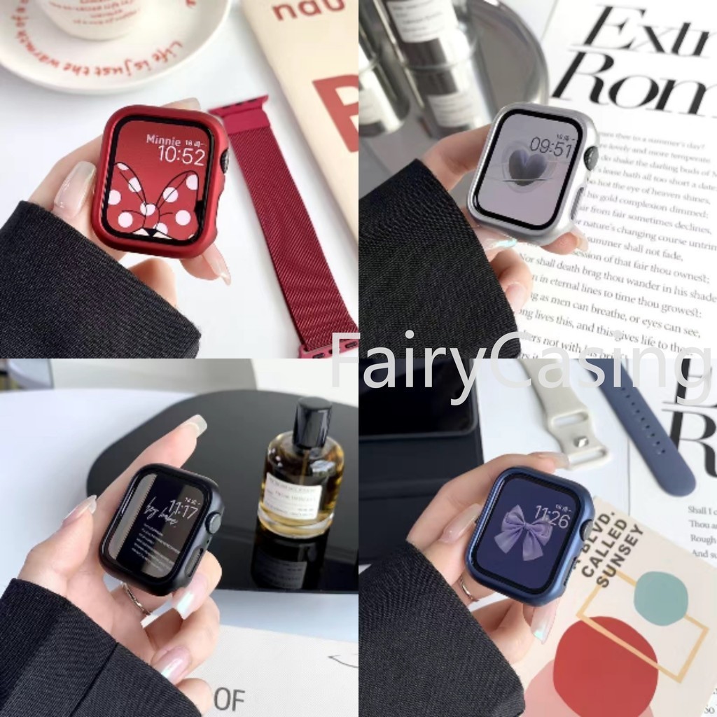 Newst Màu Sắc Ban Đầu Đồng Hồ S11 Dành Cho Apple Watch 46MM Ultra 2 49mm Series 10 9 8 7 SE 6 5 4 3 2 45mm 41mm 44mm 40mm 42mm 38mm cho iWatch PC ốp Bảo Vệ Màn Hình