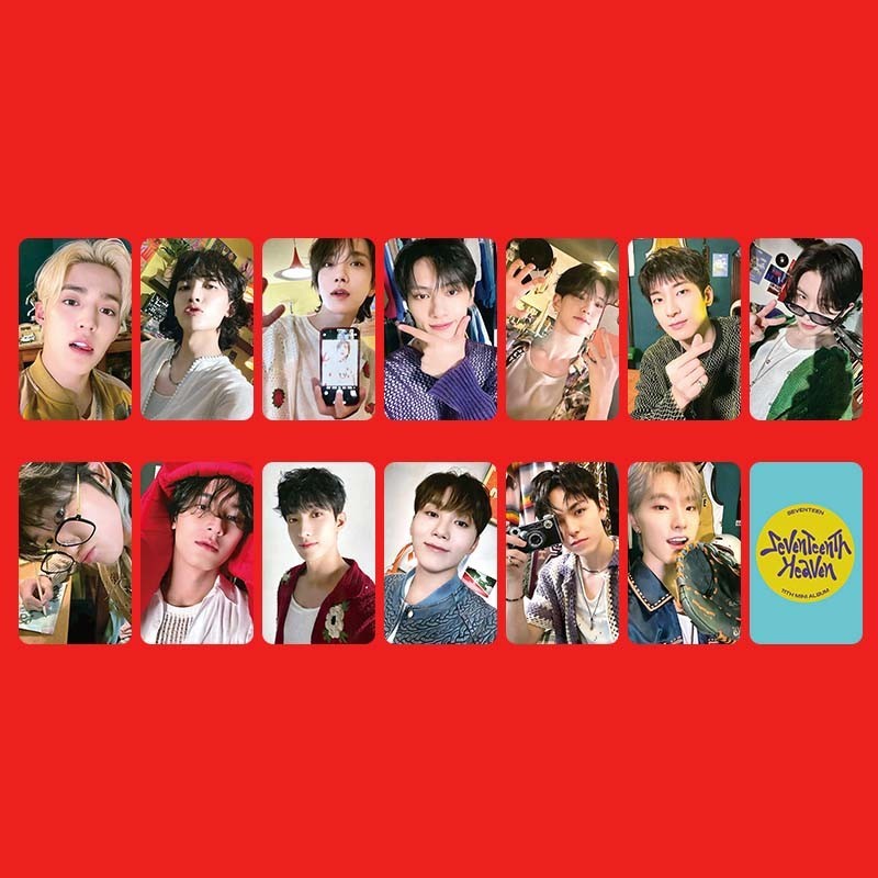5-13 Chiếc SEVENTEEN Lomo Cards FOLLOW LẠI Album Mini thứ 11 HEAVEN YZY 1.0 4.0 Photocards Kit S.Coups JOSHUA JEONGHAN Vernon HOSHI WONWOO WOZI DK MINGYU Dino Bưu Thiếp Nhanh YM