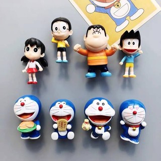 Ding Dong Doremon Nobita Fat Tiger Shizuka Xiaofu Miếng Dán Tủ Lạnh Stereo 3d Từ Tin Nhắn Nam Châm