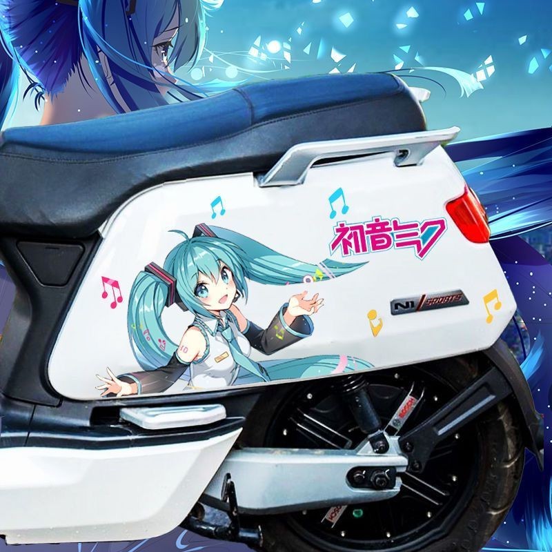 Hai Chiều Ca Sĩ Cá Tính Kế Hoạch Trò Chơi Xe Điện miku Đau Xe Miếng Dán Nhãn Dán Hatsune miku Anime