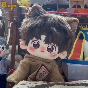 【Bingo】búp bê cotton 20cm nam, đồ chơi hóa trang dễ thương, búp bê sói dễ thương [bạn có thể chọn quần áo chỉ định] đồ chơi nhồi bông, quà sinh nhật (0295)