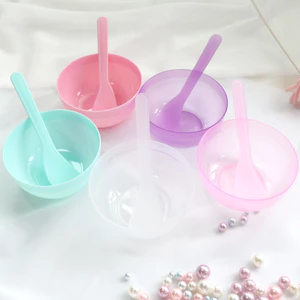 Dụng cụ làm đẹp Mặt nạ Hai Bộ 2 món Ứng dụng Spa Mặt nạ Bát Stick Set Mask Stick Bát nhựa