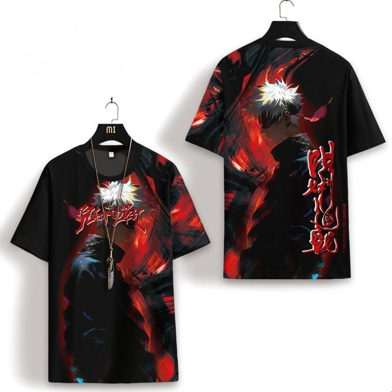 Anime Nhật Bản Áo Thun Nữ Tay Ngắn Nam Jujutsu Kaisen In Hình Áo Thun Thời Trang Rời Phù Hợp Với Tuổi Teen Tay Ngắn