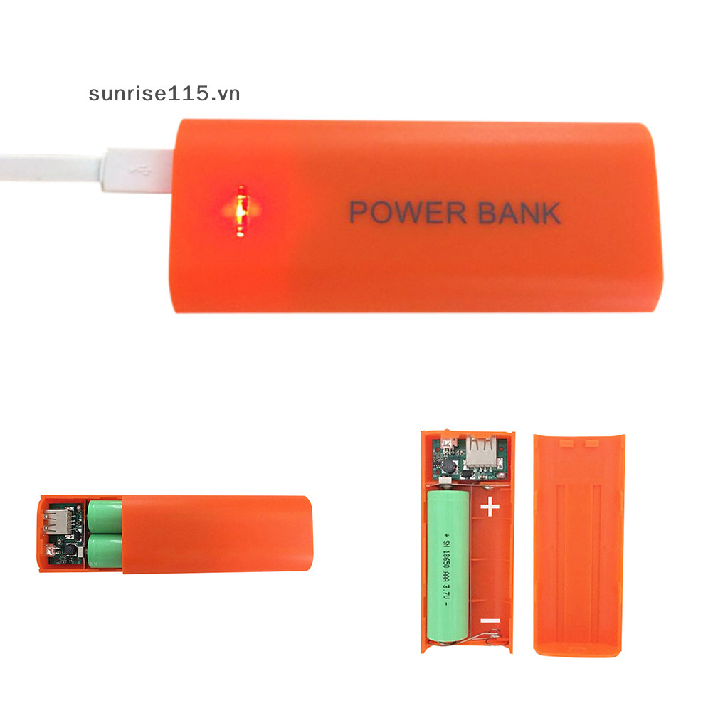 Hộp sạc USB LMH 5V 5600mAh 2X 18650 Hộp DIY để sạc.