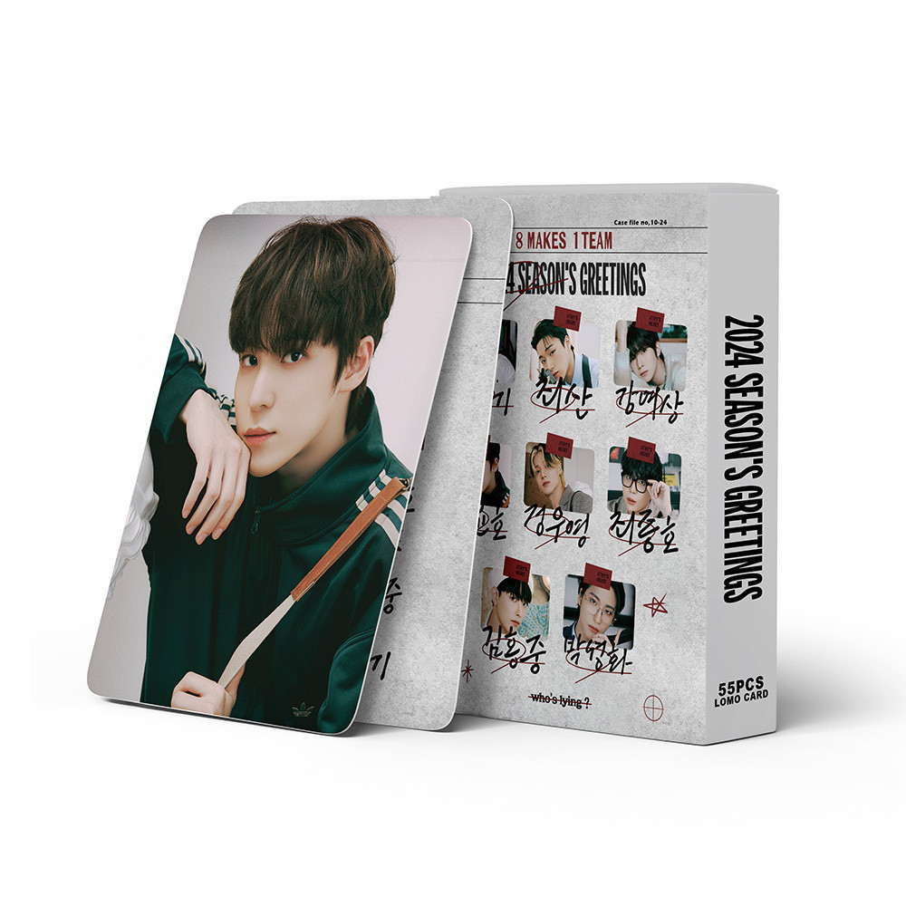 Linxx 55 Chiếc ATEEZ 2024 Album Lomo Card Kpop Photocards Bưu Thiếp Series