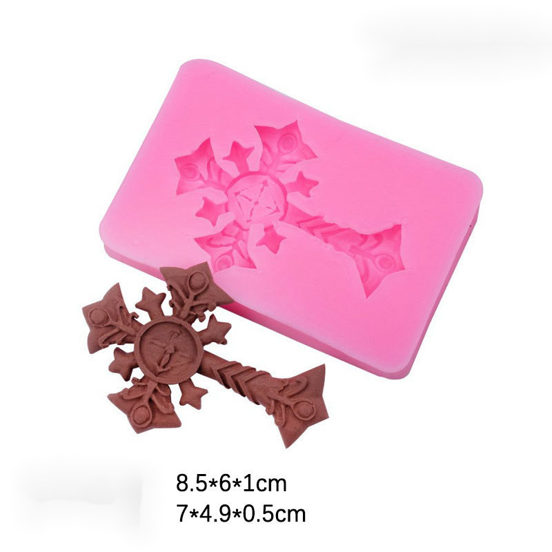 Mặt Dây Chuyền Treo Trang Trí Khuôn Silicon Khuôn Socola Bánh Trang Trí Phụ Kiện Khuôn Sáng Tạo Handmade Epoxy Brickearth Polymer Đất Sét Khuôn Làm Bánh DIY