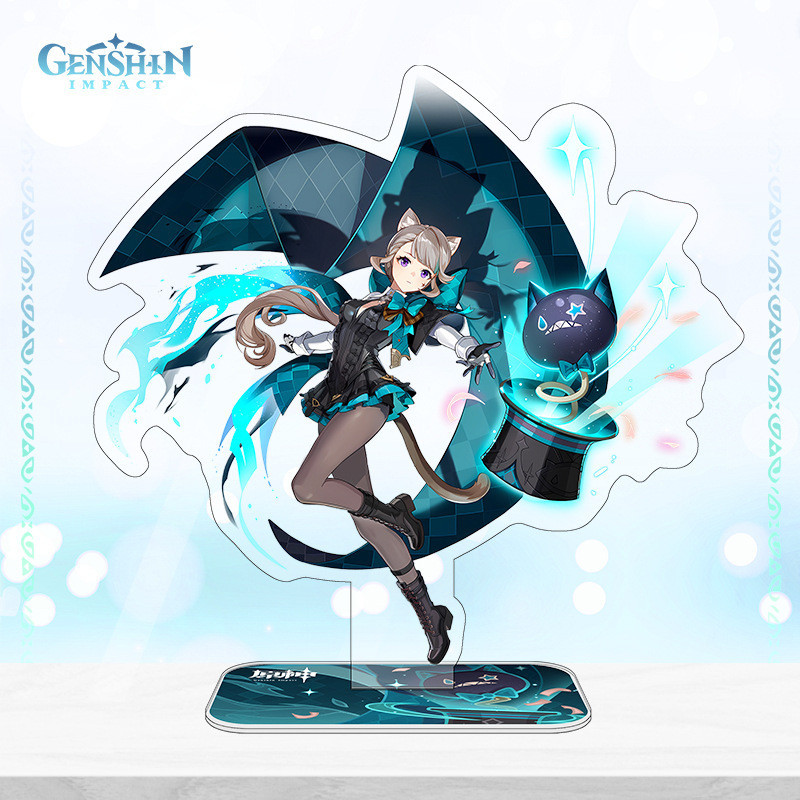 Genshin impact figure Navia Acrylic stand Furina stand Màu nước phong cách đứng