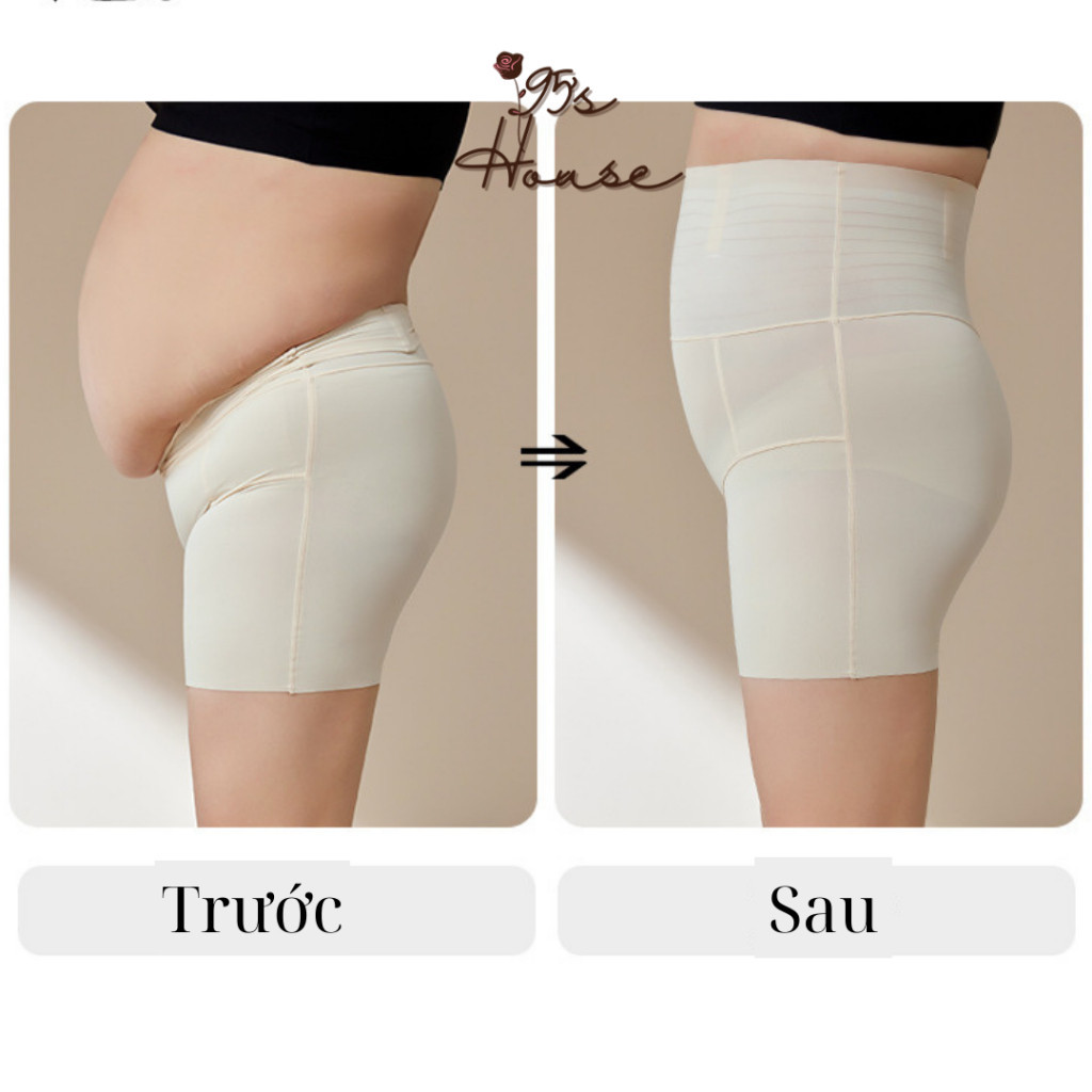 Quần Gen Bụng Định Hình Chống Cuộn Su Đúc Tàng Hình, Quần Nịt Bụng Không Lộ Viền QG15-1