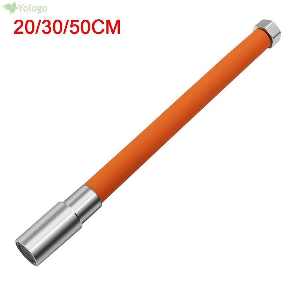 Ống mở rộng vòi YOLOGO 1 Cái, 360° Ống kéo dài xoay được, Phụ kiện vòi nước uốn miễn phí di động Giao diện chung Ống linh hoạt Phòng tắm nhà bếp