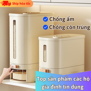 Thùng gạo Myd.23 hiện đại, chất liệu bền đẹp, nắp kín, chống ẩm và côn trùng hiệu quả
