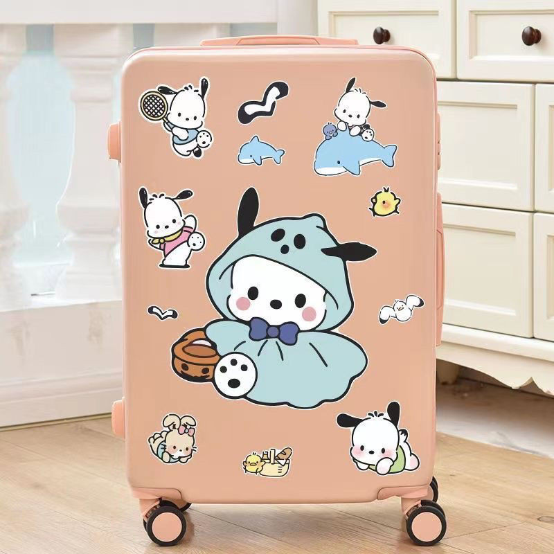 Hoạt Hình Dễ Thương Lớn Pacha Chó Vali Miếng Dán Xe Đẩy Vali Phòng Treo Tường Trang Trí Miếng Dán Chống Thấm Nước 6.19