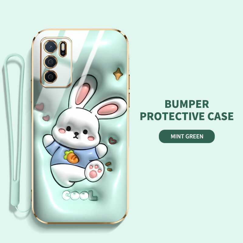 Ốp điện thoại họa tiết động vật dễ thương YBD cho OPPO Reno 12 Pro Reno 12F Realme C65 4G A3 Pro (Ấn Độ) Chất liệu TPU siêu mỏng mạ điện