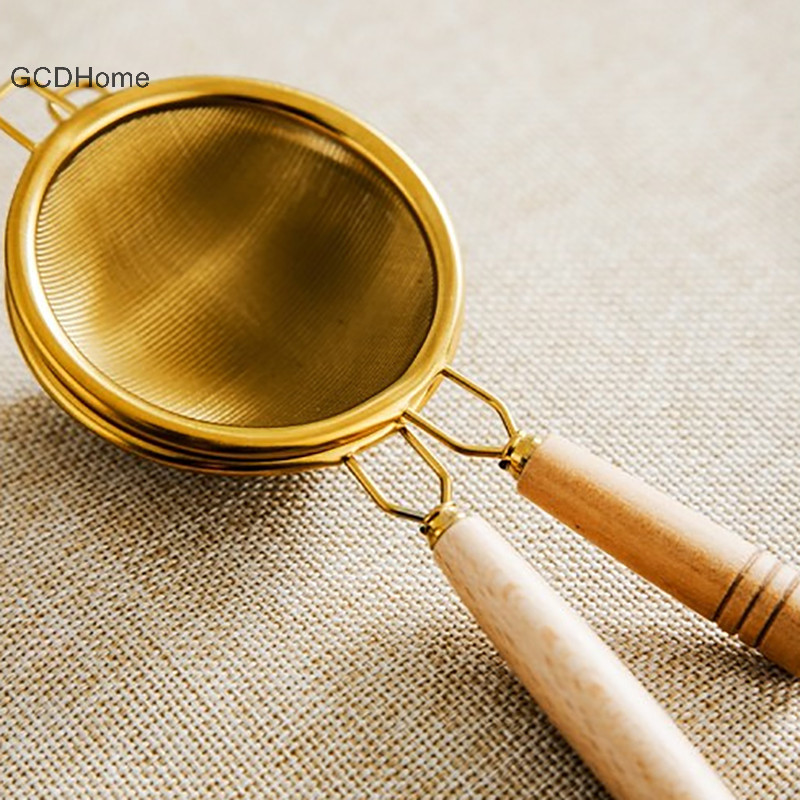Gcdhome Tay Cầm Có Thể Tái Sử Dụng Lọc Trà Thép Không Gỉ Mịn Rò Rỉ Lưới Sàng Trà Lá Máy Pha Cà Phê Bộ Lọc Ấm Trà Phụ Kiện HOT