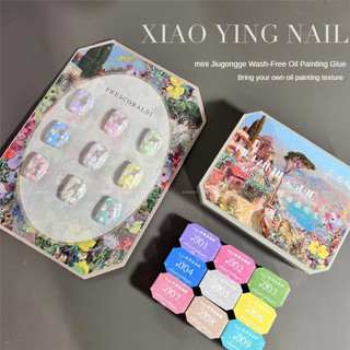 Xeijayi 9 Lưới Gel Sơn Ba Chiều Khắc Quang Trị Liệu Keo Nghệ Thuật Cho Tiệm Nail