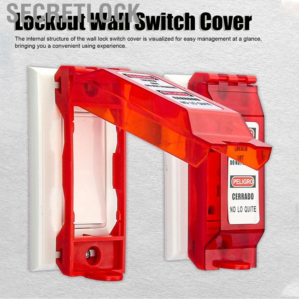 SecretLock Lockout Tagout Wall Switch Cover Chống va đập Universal ...