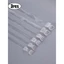 3 Cặp Dây Đeo Trong Suốt Vô Hình Trong Suốt Dây Đeo Vai Chống Trơn Trượt Gợi Cảm Áo Ngực quây Phụ Kiện Có Móc Kim Loại