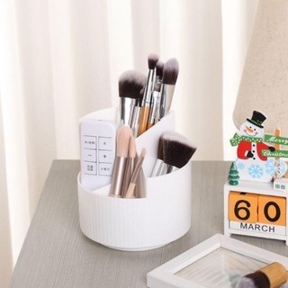 Hộp đựng bút AOPHEKM, Hộp đựng bút nhựa đa chức năng, Hộp đựng cọ trang điểm dung tích lớn có thể xoay được