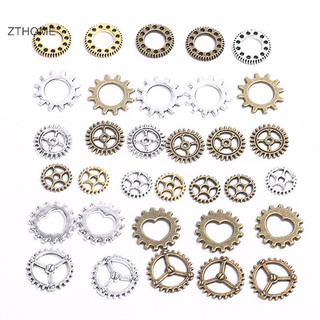 Zthome 100 Chiếc Cổ Steampunk Bánh Xe Bánh Răng Ch Mặt Dây Chuyền DIY Handmade Trang Sức HOT