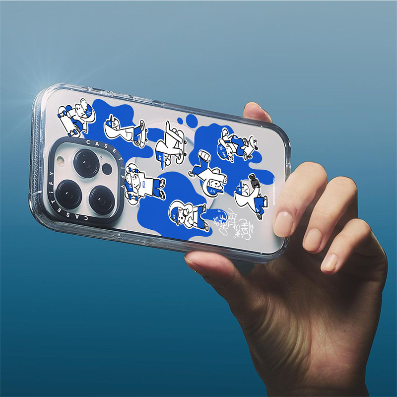 Casetify X Skater JOHN CASETiFY & JOHN (sơn) ốp lưng từ tính, mặt sau acrylic cứng, viền TPU, tương thích Apple iPhone 13/14/15 Pro Max