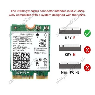 Thẻ WiFi 9560NGW + Ăng-ten không dây 1730Mbps AC 9560 Băng tần kép 2.4G + 5G BT 5.0 802.11Ac M.2 CNVI 9560NGW Bộ chuyển đổi không dây