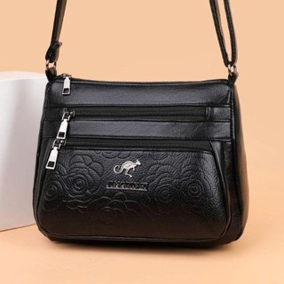[COD] Túi đựng rau củ mua FURNICLICK, Túi đựng mẹ trung niên nhiều lớp bằng da PU, Túi Tote dung tích lớn màu đen giải trí dành cho nữ
