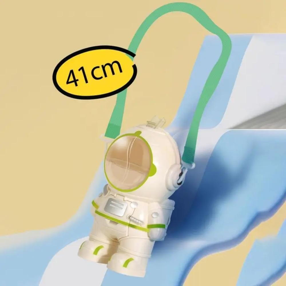 Bình Nước DAYBREAK, Có Cốc Nước Phi Hành Gia, Dây Đeo Mini Hồng Trắng Đồ Chơi Uống|Bé Trai Và Bé Gái