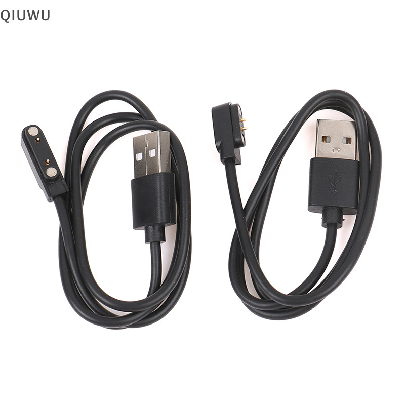 Dây sạc QIUWU cáp USB từ tính 2/4 chân cho đồng hồ thông minh, đầu 7.62mm 2.54mm 4mm