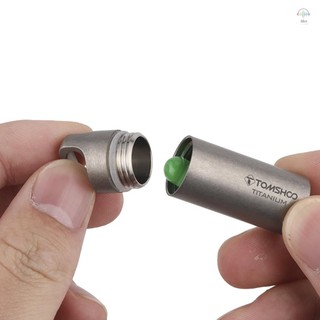 Hilivn) Hộp đựng thuốc titan TOMSHOO Hộp đựng thuốc Mini chống thấm nước Hộp đựng thuốc bỏ túi cho du lịch ngoài trời Cắm trại đi bộ đường dài