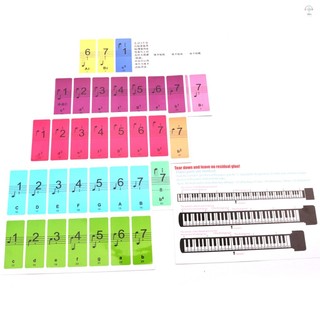 Hilivn) Miếng Dán Phím Bàn Phím Piano Cho Người Mới Bắt Đầu Cho Đàn Piano 88 / 61 / 54 Phím