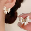 Bông Tai Nơ Zircon Vẽ Nhẹ Nhàng Sang Trọng Phù Hợp Với Bông Tai Thời Trang Hàn Quốc Bông Tai Ngọt Ngào Nữ