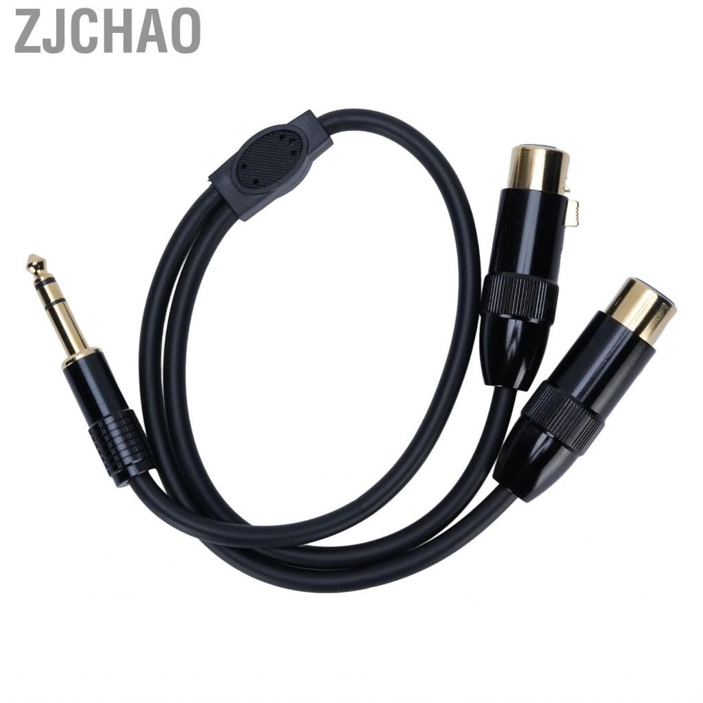Zjchao Dual XLR nữ đến 1/4 inch 6,35mm STEREO Y STEO STLLE