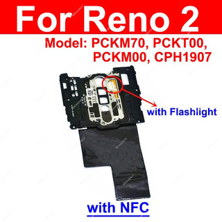 Dành Cho OPPO Reno 4 Pro Z 10X Zoom 2 2Z 2F Bo Mạch Chủ Vỏ Sau Ăng Ten Mainboard Bao Khung Với NFC Thay Thế