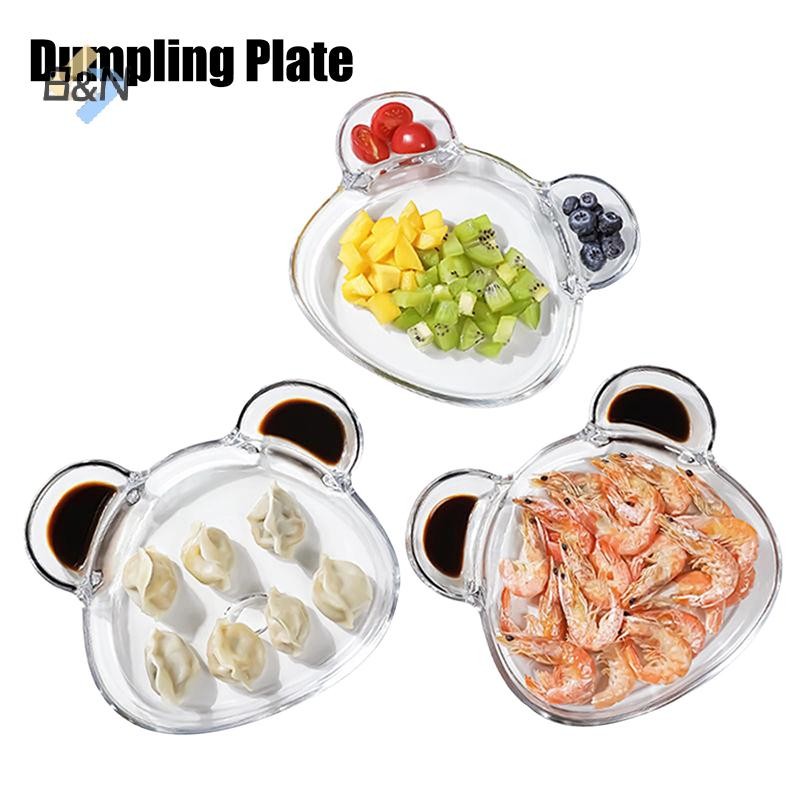 B & N Sáng Tạo Hình Gấu Đĩa Gia Vị Hình Vỏ Biển Bánh Bao Bát Phục Vụ Khay Nhúng Nước Sốt Salad Đĩa Trái Cây Bộ Đồ Ăn Nhà Bếp.
