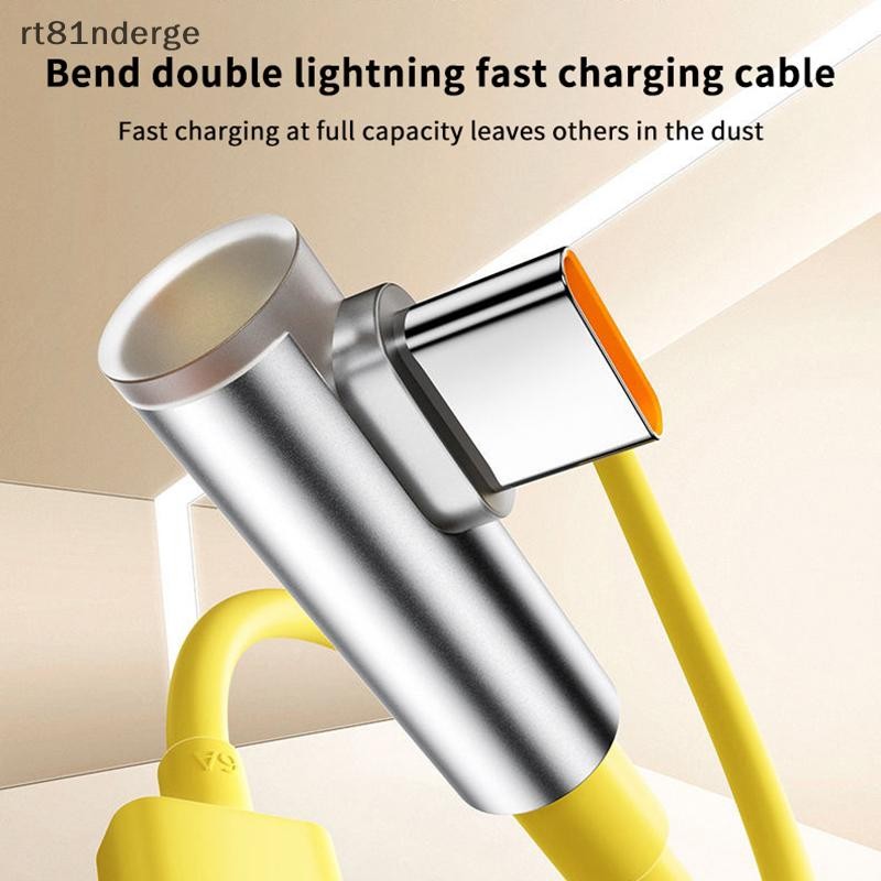 Cáp chơi game khuỷu tay Ge 120W 90 độ Type-C 6A Dây chơi game dành cho game thủ điện thoại Huawei n
