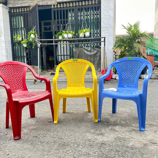 Combo 10 Ghế Nhựa Bành Đan Khôi Nguyên Nhiều Màu - Giá Rẻ  - Trường An VN