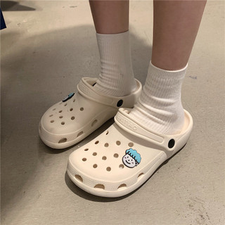 Xixitiao Dép Xăng Đan, Unisex, Đế Cao, Mùa Hè, Họa Tiết Hoạt Hình, Dễ Thương, Kiểu Dáng Đi Biển
