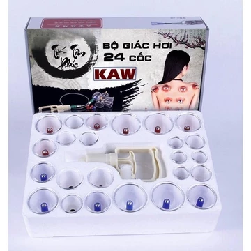 Bộ giác hơi chân không , dụng cụ cạo gió giác hơi cầm tay, bộ giác hơi không dùng lửa 24 cốc