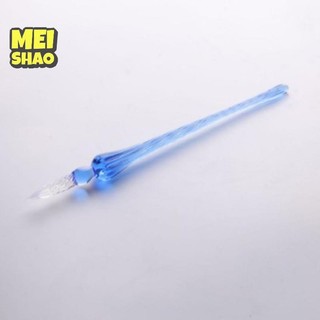 MeiShao 1 Vintage Handmade Kính Nhúng Chữ Ký Bút Mực Công Cụ Viết Văn Phòng