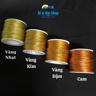 Cuộn ~100m Dây Kim Tuyến Sợi Nhỏ 0.8mm Dùng Treo Thẻ Tag, Gói Quà, Trang Trí Giáng Sinh