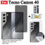 Dành cho Tecno Camon 40 Kính cường lực chống ánh sáng xanh RayTempered Tecno Camon 30 30Pro Kính cường lực chống gián điệp Bảo vệ màn hình + Phim ống kính máy ảnh + Phim mặt sau