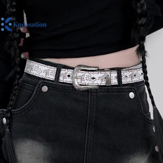 Kudosation Vintage Punk Thắt Lưng Nam Nữ Gothic Đa Năng Thắt Lưng Thời Trang Hợp Thời Trang Da Dây Thắt Lưng Quần Jean Thắt Lưng Trang Trí Quà Tặng
