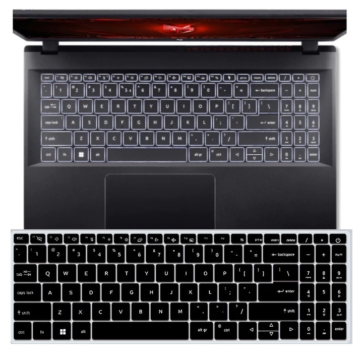 Dành Cho Acer Nitro V15 Anv15-51 Gaming 2024 2023 Anv15 51 Nitro V 15 Anv15-51-99VQ 53DG Anv15-41 15.6 "Vỏ Bàn Phím laptop Silicon Bảo Vệ Da