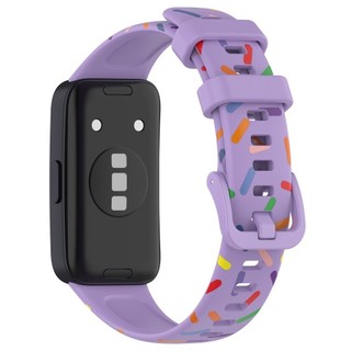 Dây đeo silicon in mềm cho Huawei Band 10 Đồng hồ thông minh thể thao Dây đeo cổ tay thoải mái cho Huawei Band 9 / 8
