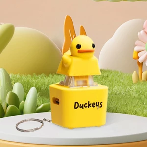 That Quacks Quacking duck Fidg- Móc khóa âm thanh giải nén vịt màu vàng nhỏ wipqsvn