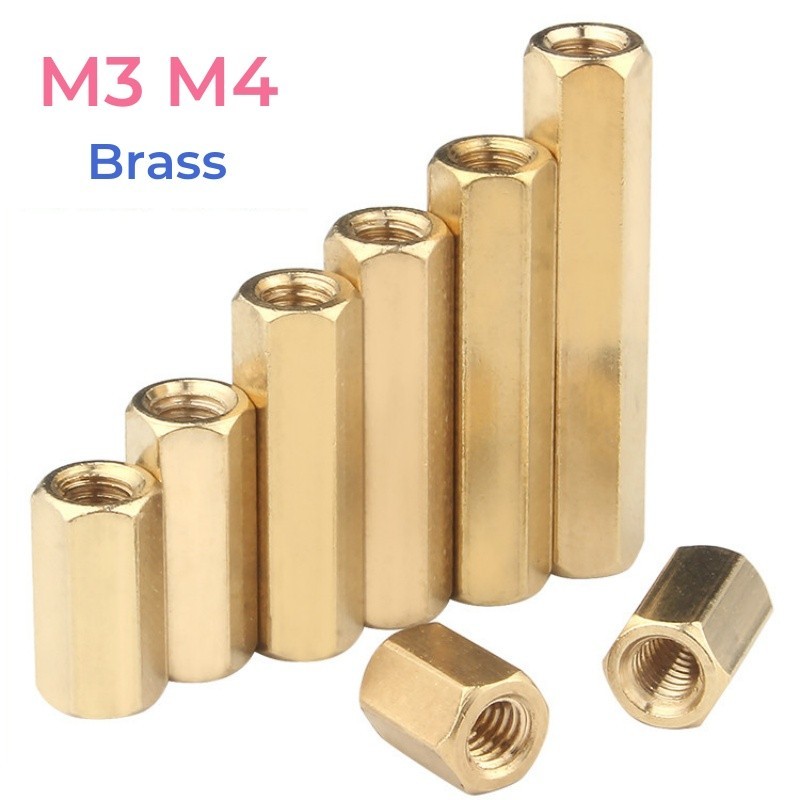 Đồng thau lục giác Stud Spacer Trụ rỗng Standoff Spacer M3 M4 Lục giác ...