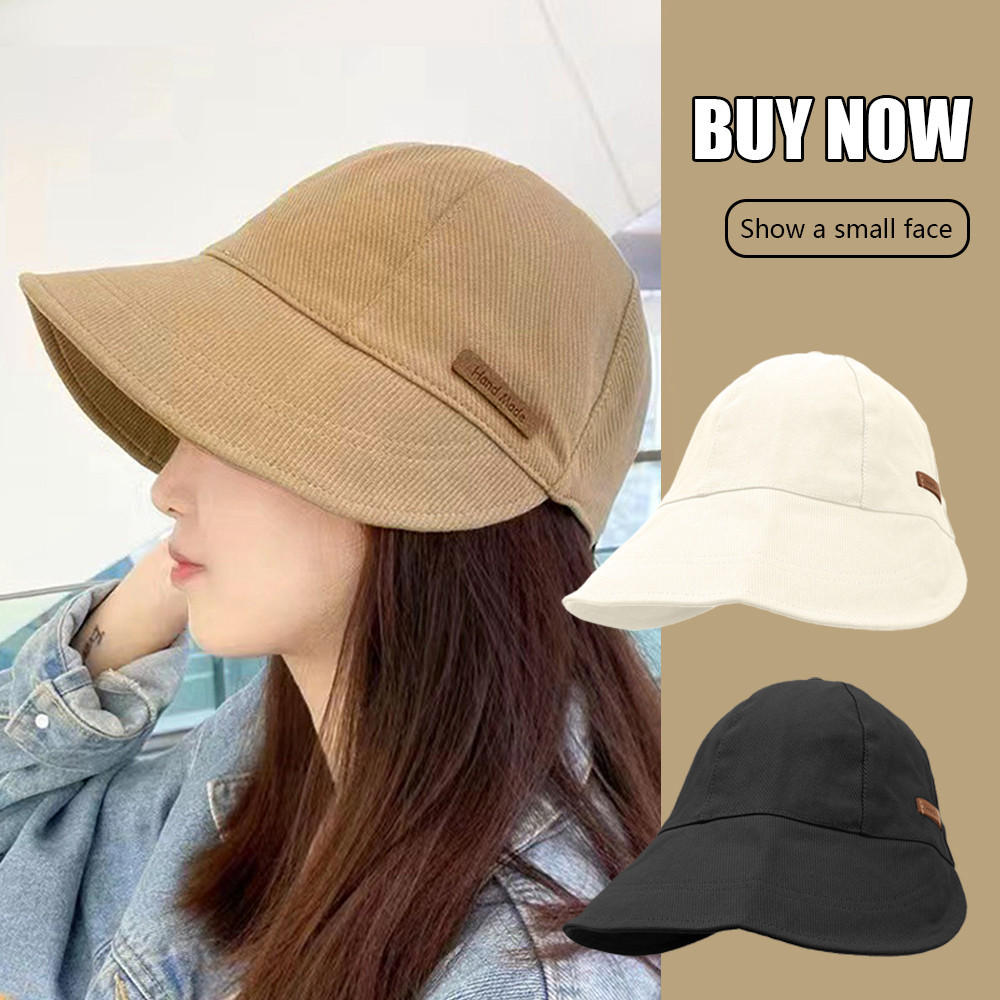 Mũ ngư dân nữ - Mũ chống nắng - Mũ leo núi ngoài trời - Xuân hè, Trắng đen, Vành lớn, Thoáng khí - Có thể gập lại, Mũ che nắng xô có thể điều chỉnh - Beac chống tia cực tím